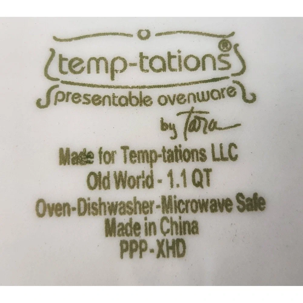 Set 2 Temptations By TARA Old World Brown Yellow Pie Dish & Lid / Serving Bowl